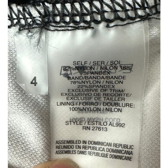 Bleu Rod Beattie Black Burgundy Colorblock One PC Swimsuit Women's Size 4 - Picture 4 of 6